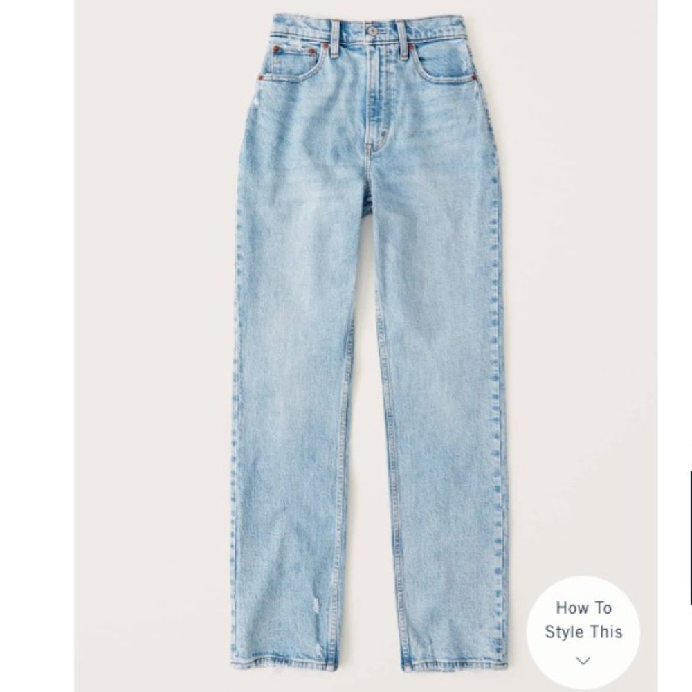 COPY - 90s Ultra High Rise Straight Jeans (Curve Love, light-wash, 32/14 S)
